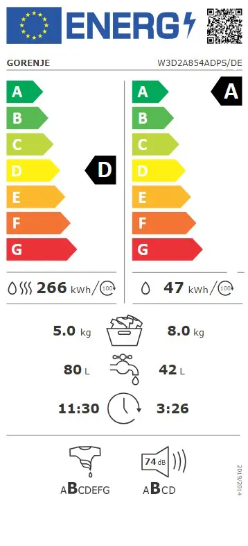 Gorenje W3D2A854ADPS/DE - 20011120