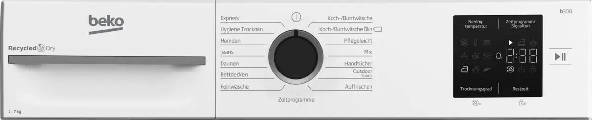 Beko BM3T37210W1 - 7188304310 - Bedienblende